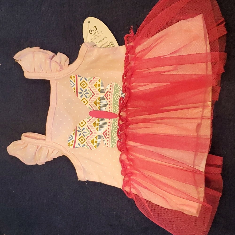 🌈10/$10 Bon Bebe 0-3 months dress/shirt